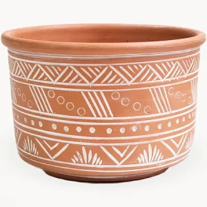 Patterned Clay Pot